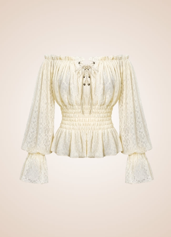 Steampunk Off Shoulder Shirt - Steampunk Australia