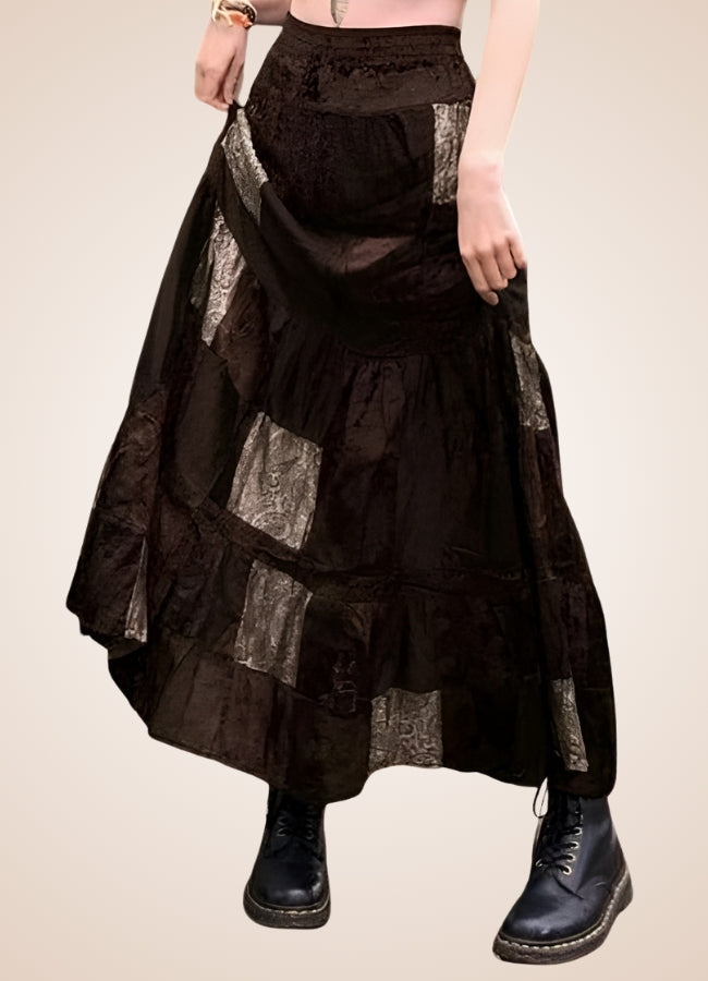 Steampunk Patchwork Skirt - Steampunk Australia