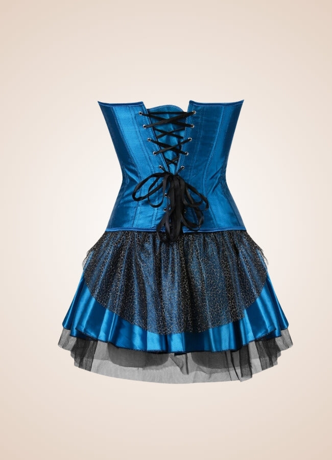 Steampunk Peacock Corset Dress - Steampunk Australia