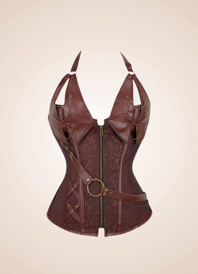 Steampunk Pirate Corset With Chain - Steampunk Australia