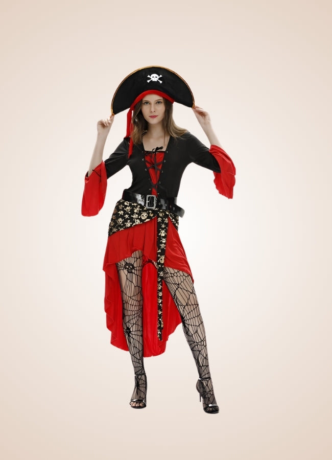 Steampunk Pirate Long Sleeve Dress - Steampunk Australia