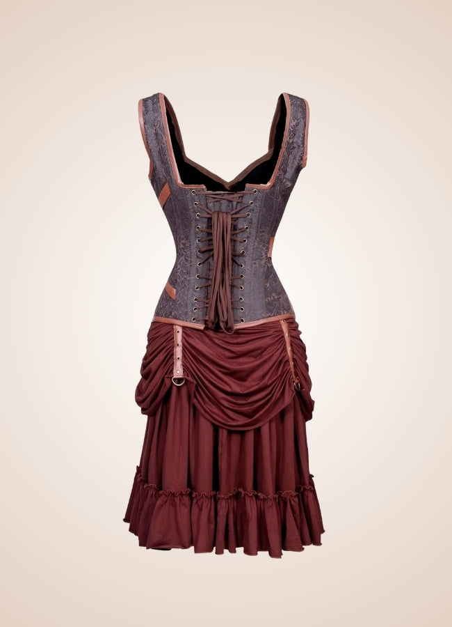 Steampunk Pirate Pocket Corset Dress - Steampunk Australia