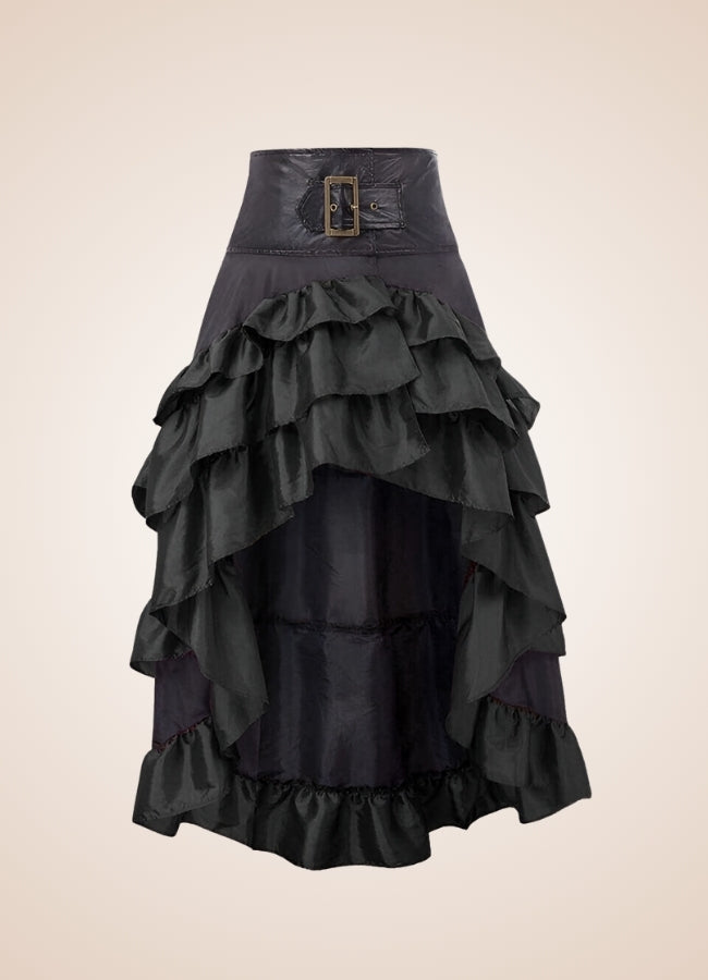 Steampunk Pirate Ruffled Skirt - Steampunk Australia