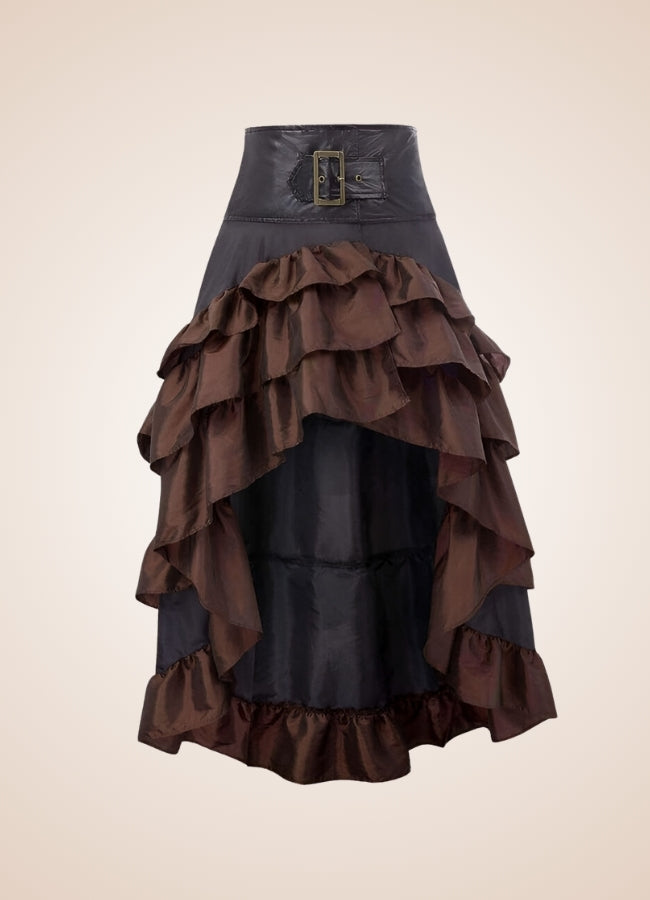 Steampunk Pirate Ruffled Skirt - Steampunk Australia