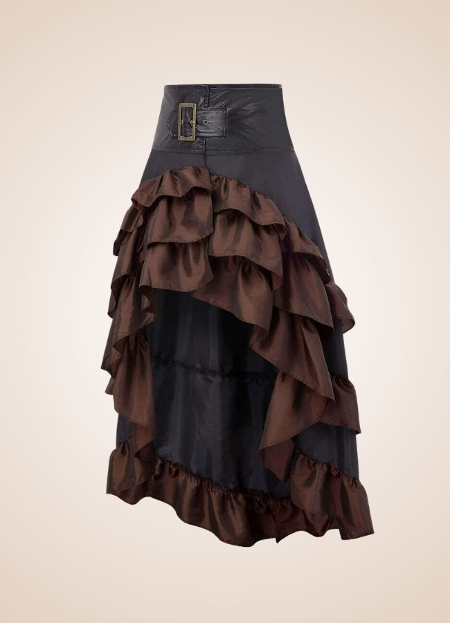 Steampunk Pirate Ruffled Skirt - Steampunk Australia