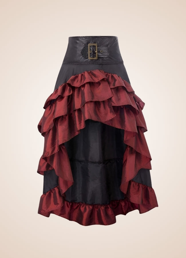 Steampunk Pirate Ruffled Skirt - Steampunk Australia
