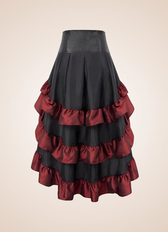 Steampunk Pirate Ruffled Skirt - Steampunk Australia