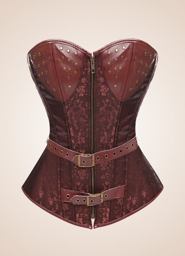 Steampunk Pirate Zipper Corset - Steampunk Australia