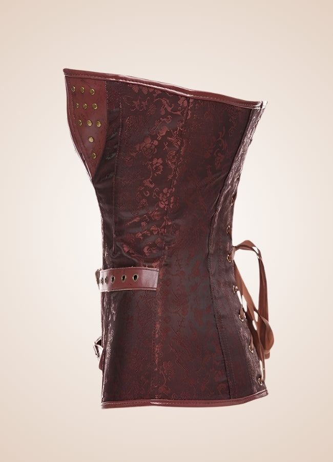 Steampunk Pirate Zipper Corset - Steampunk Australia