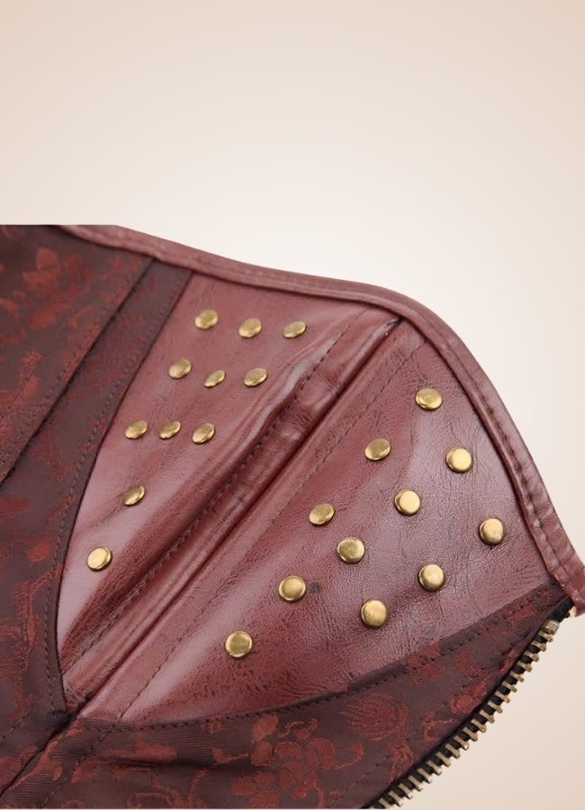 Steampunk Pirate Zipper Corset - Steampunk Australia