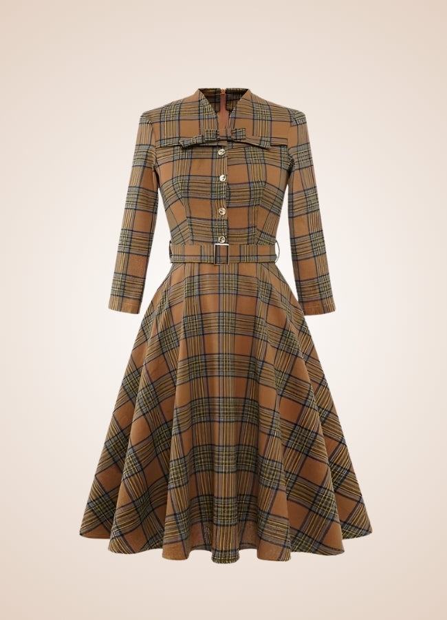 Steampunk Plaid Dress - Steampunk Australia