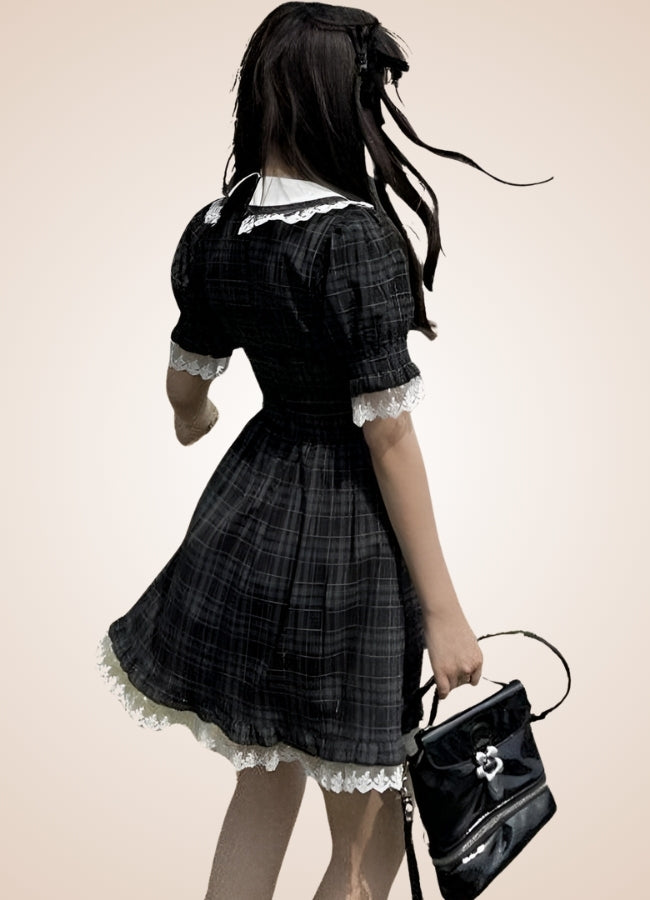 Steampunk Plaid Lolita Dress - Steampunk Australia
