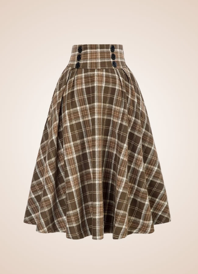 Steampunk Plaid Skirt - Steampunk Australia