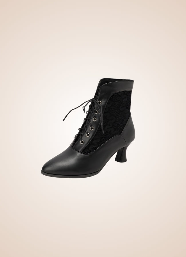 Steampunk Pointed Toe Ankle Boots - Steampunk Australia