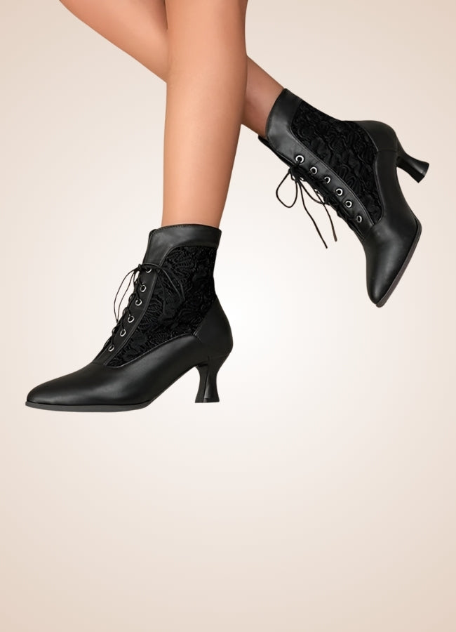 Steampunk Pointed Toe Ankle Boots - Steampunk Australia