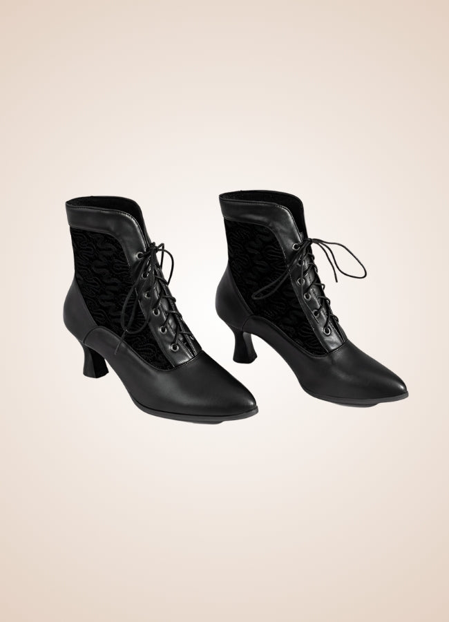 Steampunk Pointed Toe Ankle Boots - Steampunk Australia