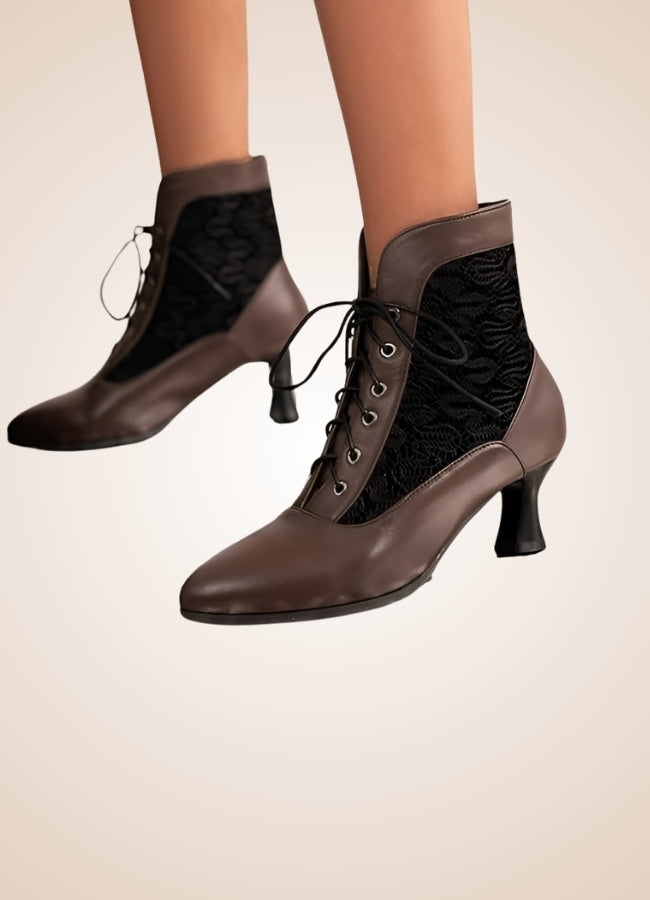 Steampunk Pointed Toe Ankle Boots - Steampunk Australia