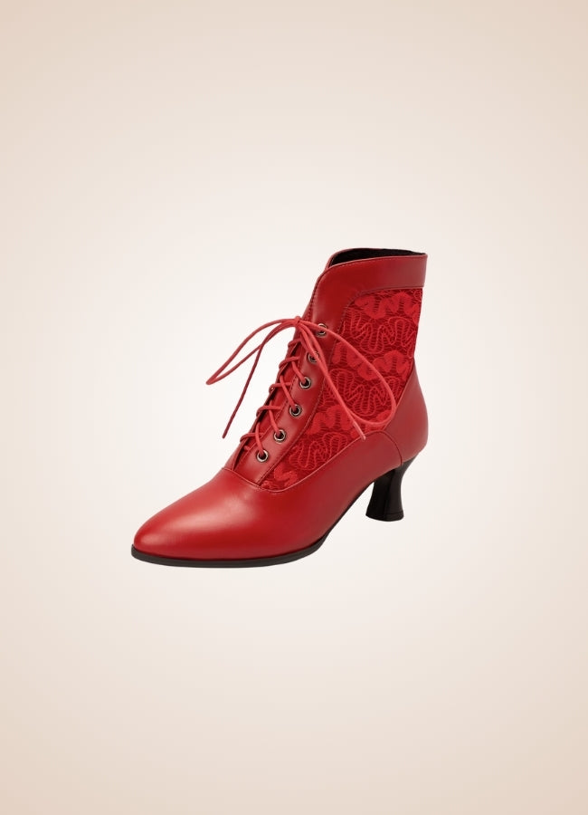 Steampunk Pointed Toe Ankle Boots - Steampunk Australia