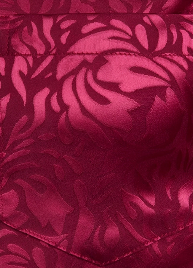 Steampunk Red Flower Pattern Shirt - Steampunk Australia