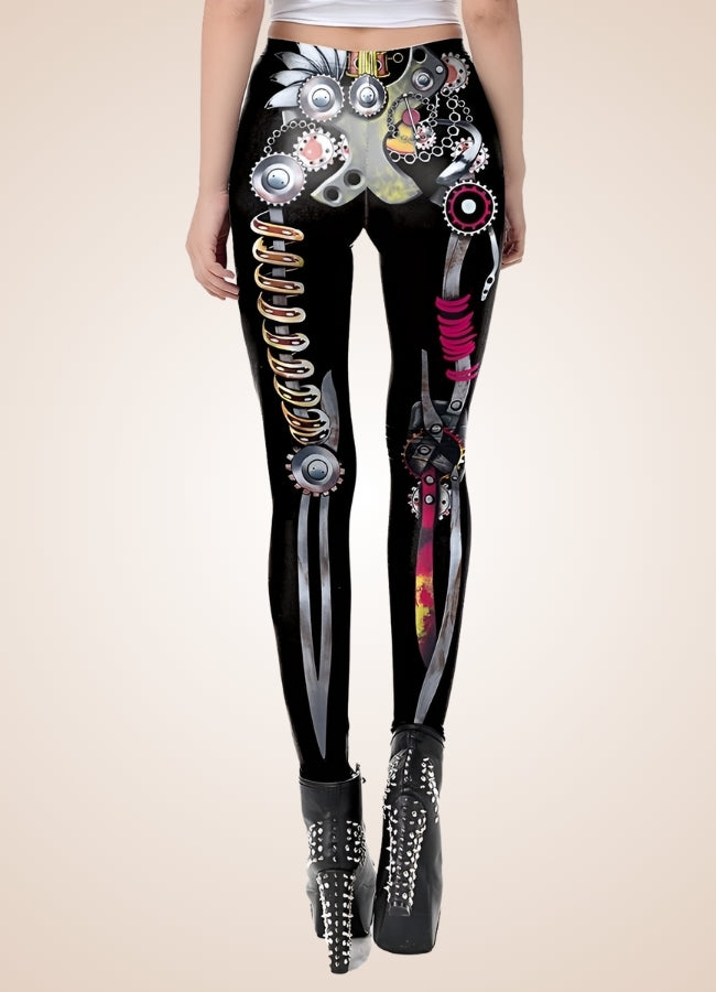 Steampunk Skeleton Legging - Steampunk Australia