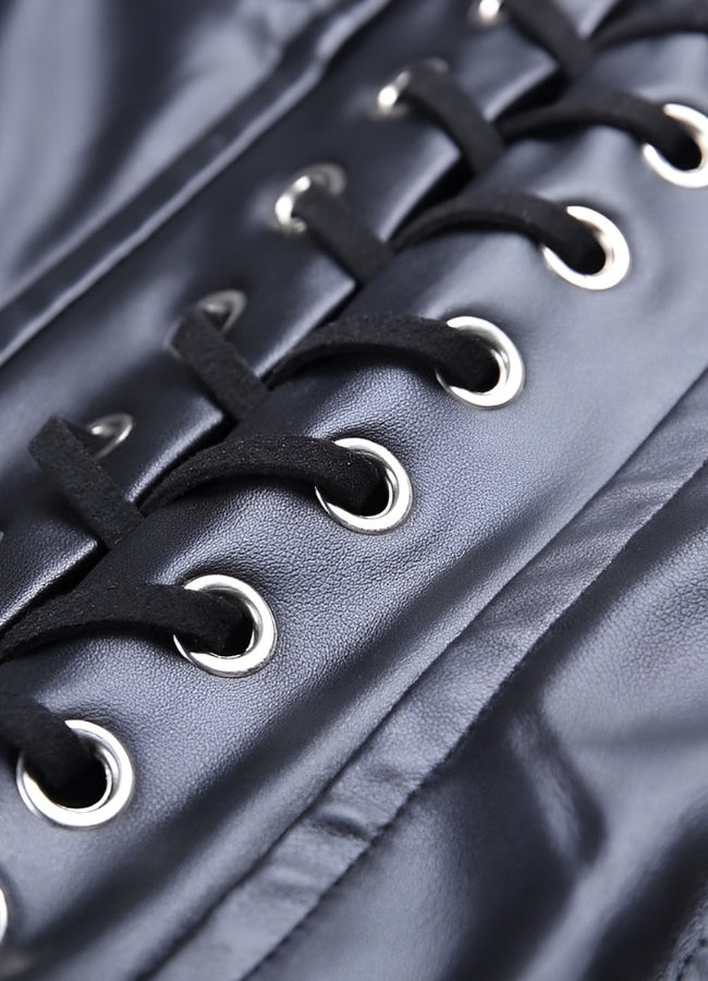 Steampunk Skinny Lace Up Pants - Steampunk Australia