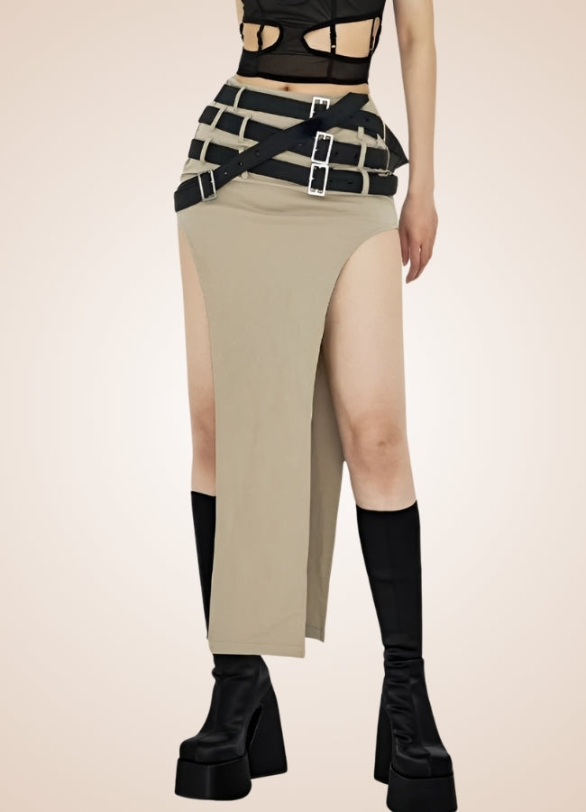 Steampunk Skirt With Belts - Steampunk Australia