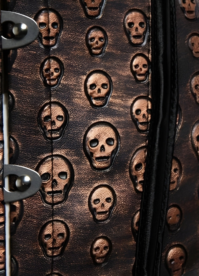 Steampunk Skull Pattern Corset - Steampunk Australia