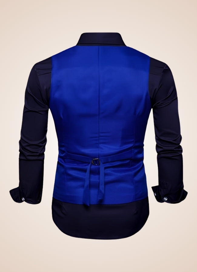 Steampunk Slim Fit Double Breasted Vest - Steampunk Australia
