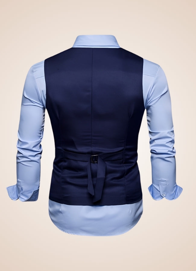 Steampunk Slim Fit Double Breasted Vest - Steampunk Australia
