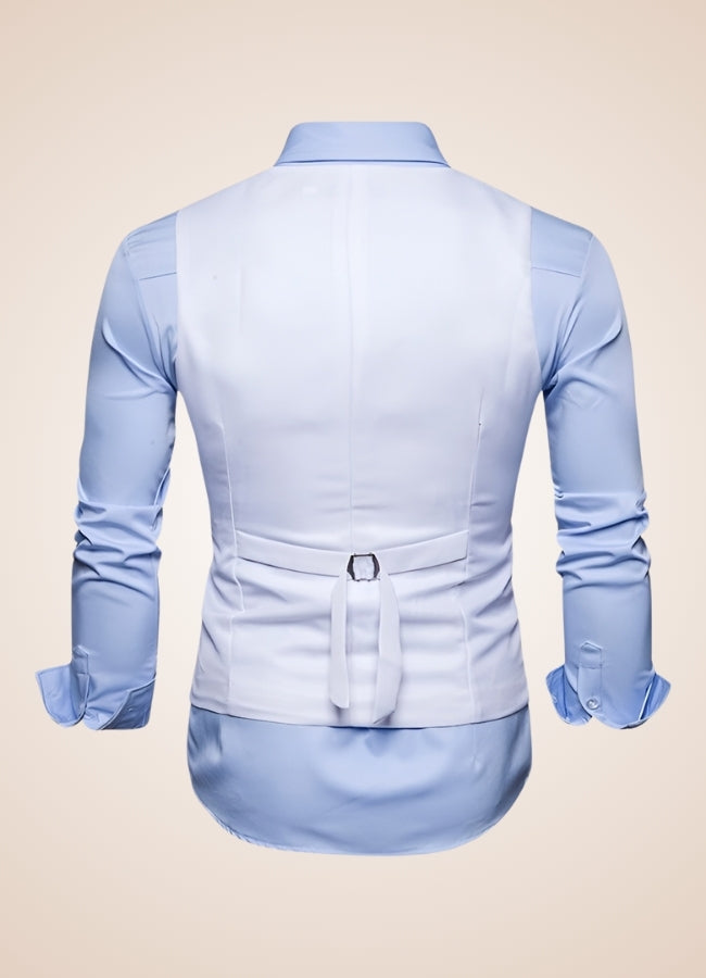 Steampunk Slim Fit Double Breasted Vest - Steampunk Australia
