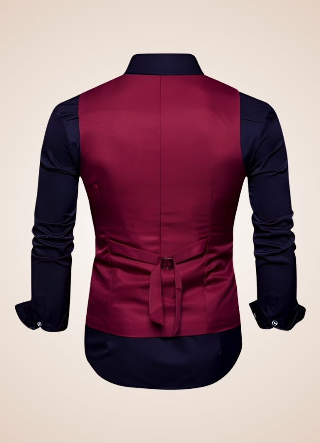 Steampunk Slim Fit Double Breasted Vest - Steampunk Australia