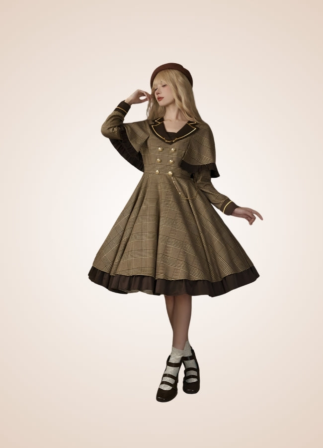 Steampunk Stripe Lolita Dress - Steampunk Australia