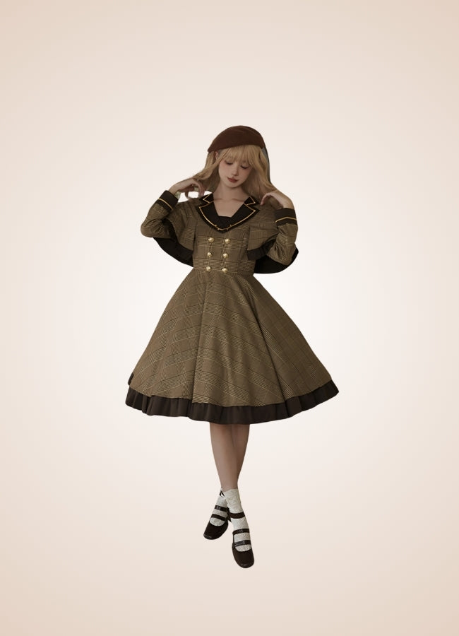 Steampunk Stripe Lolita Dress - Steampunk Australia