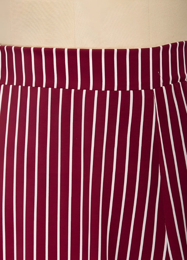 Steampunk Stripped Maxi Skirt - Steampunk Australia