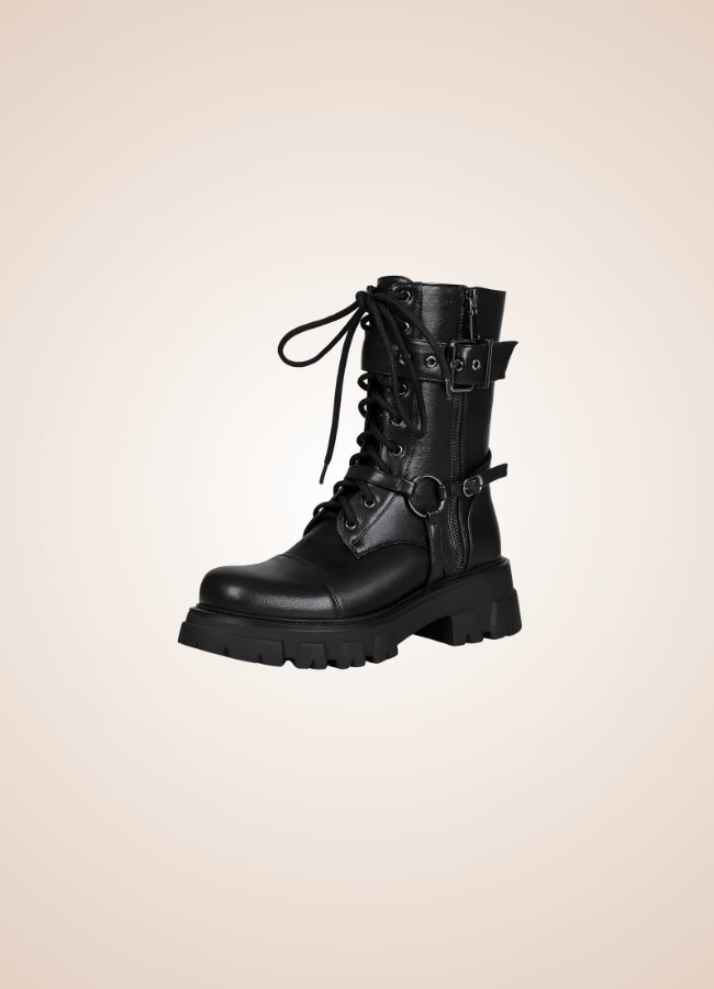 Steampunk Style Zipper Boots - Steampunk Australia
