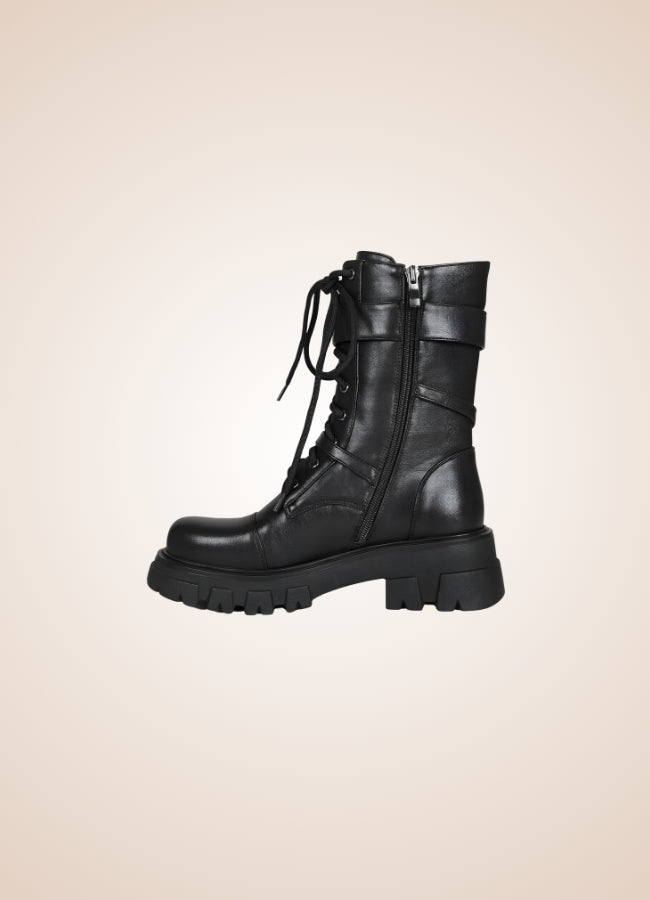 Steampunk Style Zipper Boots - Steampunk Australia