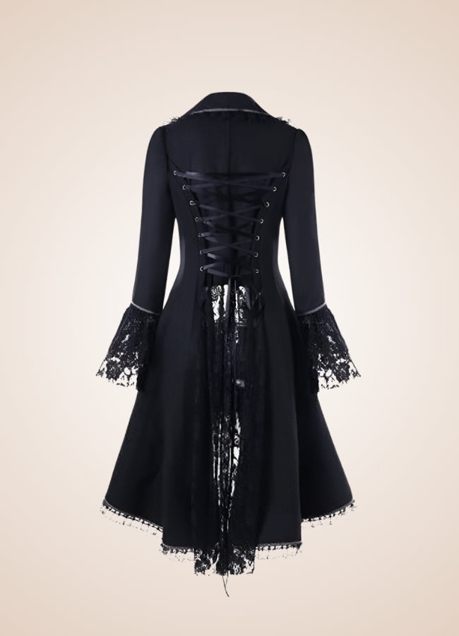 Steampunk Turn Down Collar Dress - Steampunk Australia
