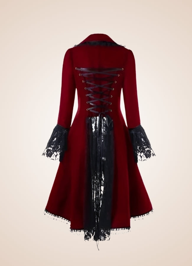 Steampunk Turn Down Collar Dress - Steampunk Australia