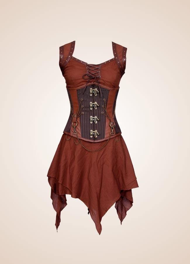 Steampunk Underbust Corset Dress - Steampunk Australia