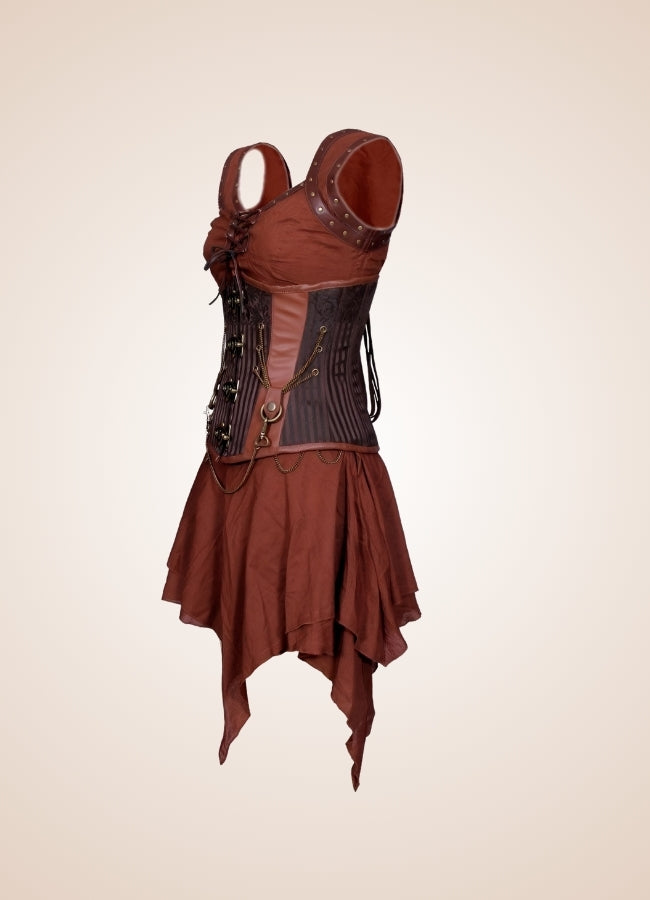 Steampunk Underbust Corset Dress - Steampunk Australia