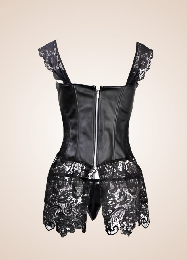 Steampunk Underbust Corset Lingerie Set - Steampunk Australia