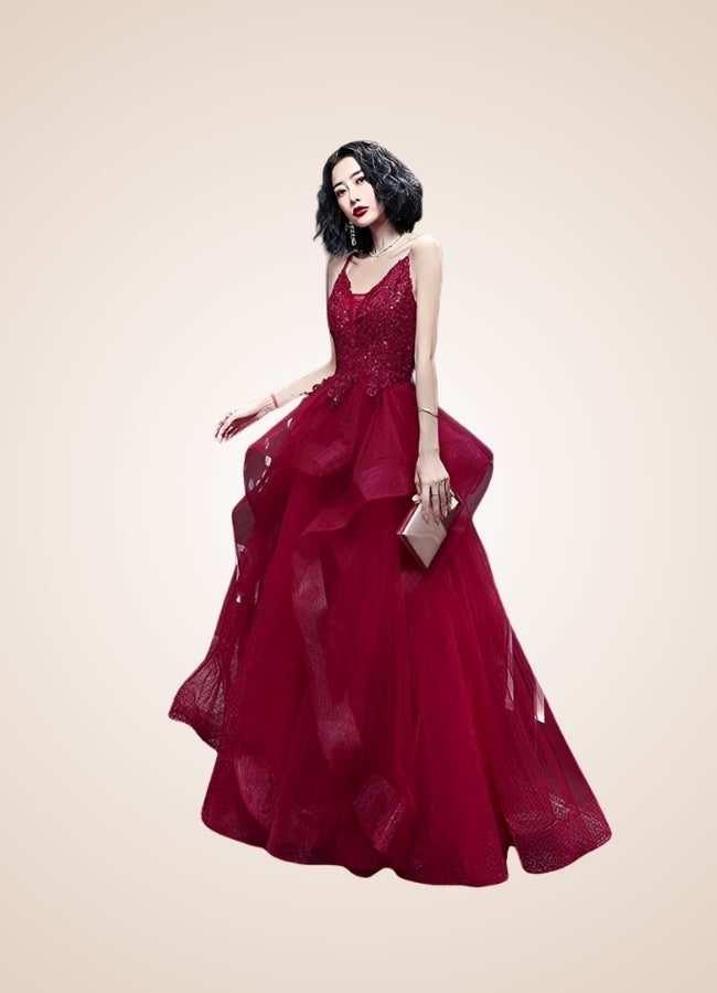 Steampunk V Neck Wedding Dress - Steampunk Australia