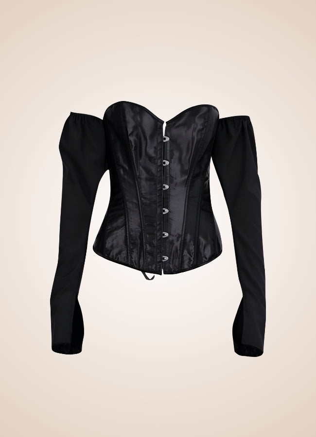 Steampunk Victorian Long Sleeve Corset - Steampunk Australia