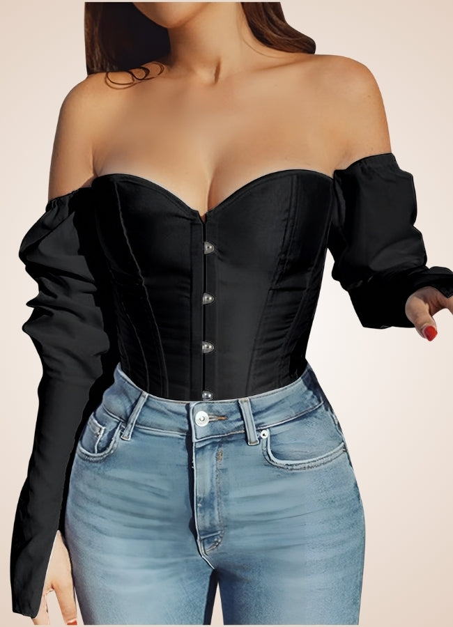 Steampunk Victorian Long Sleeve Corset - Steampunk Australia