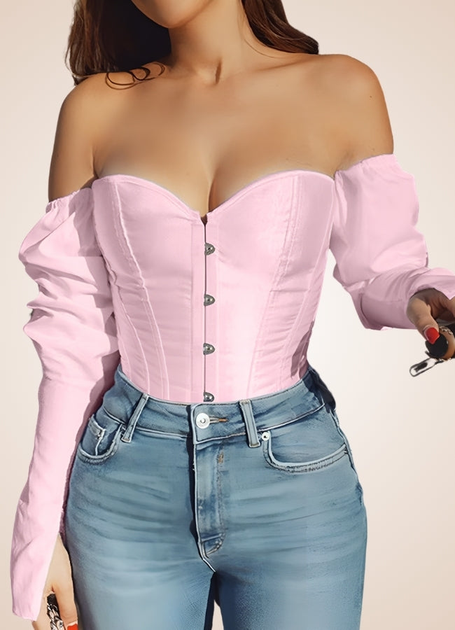 Steampunk Victorian Long Sleeve Corset - Steampunk Australia