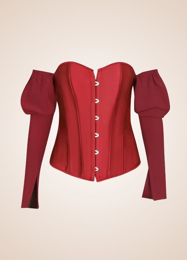 Steampunk Victorian Long Sleeve Corset - Steampunk Australia