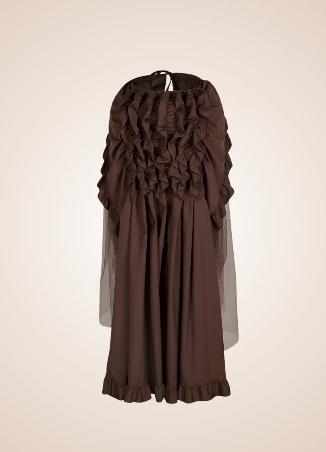 Steampunk Victorian Pleated Skirt - Steampunk Australia