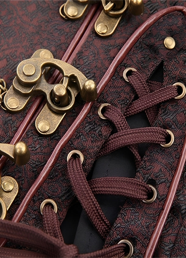 Steampunk Zipper Corset - Steampunk Australia