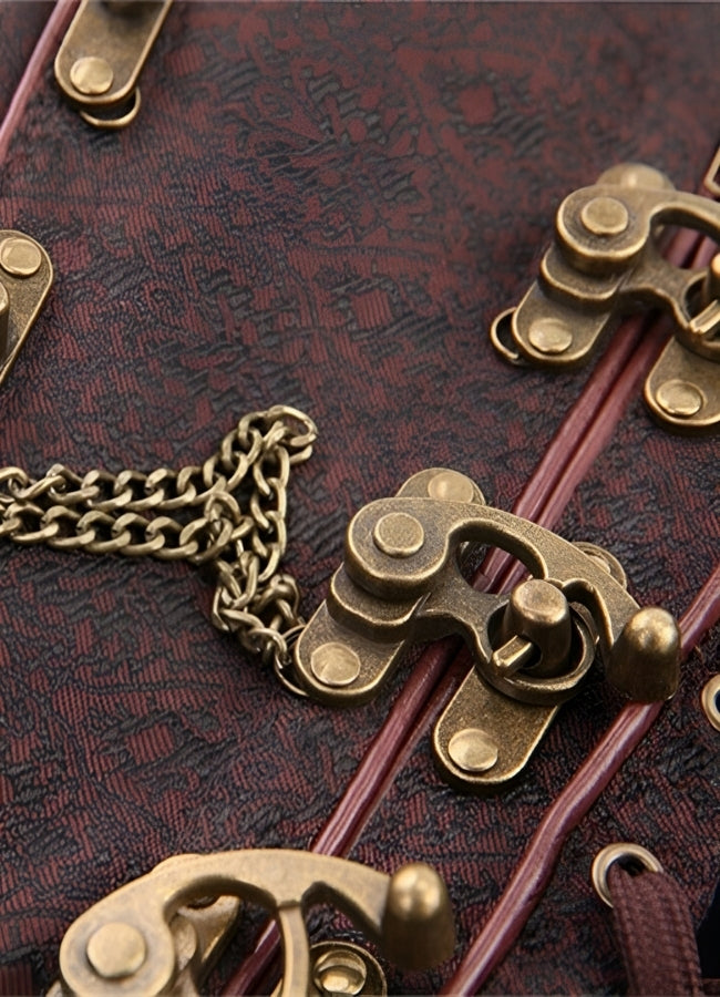 Steampunk Zipper Corset - Steampunk Australia