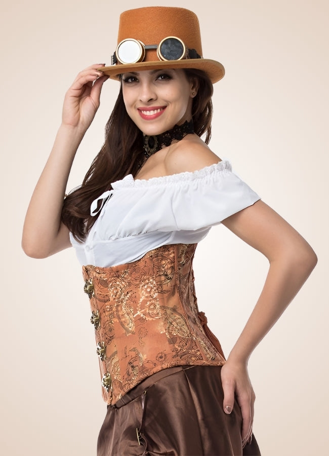 Steel Bone Steampunk Corset - Steampunk Australia